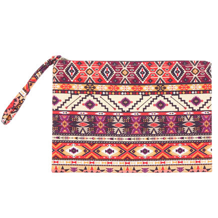 Aztec Pattern Pouch Clutch Bag Pouch Bag