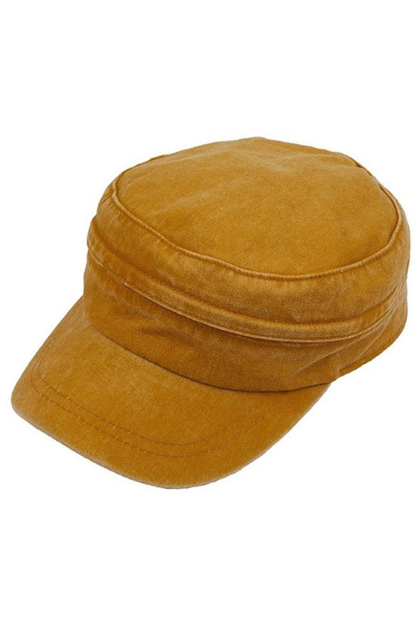 C.C Convertible Denim Army Zipper Cap Sun Visor