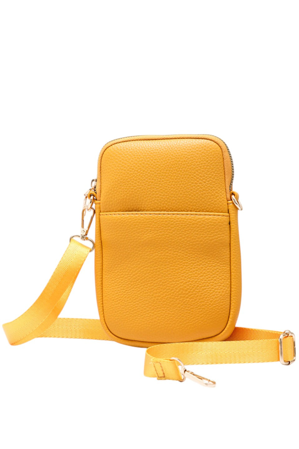 Solid PU Cell Phone Strap Bag