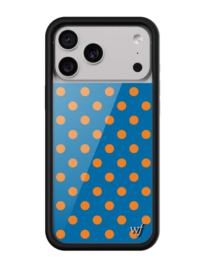 Polka Dot | Blue and Orange iPhone Case