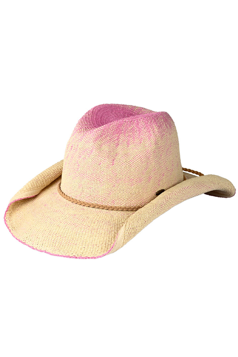 C.C Ombre Rolled Up Edge Cowboy Hat