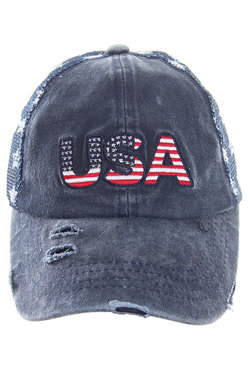 C.C American Flag Theme BASEBALL CAP
