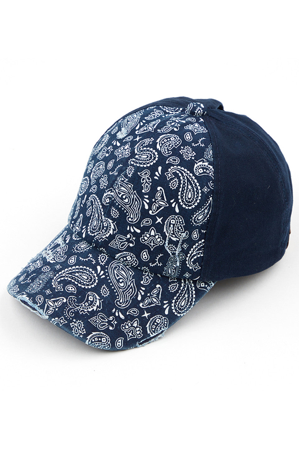 C.C Paisley Ponytail Baseball Cap