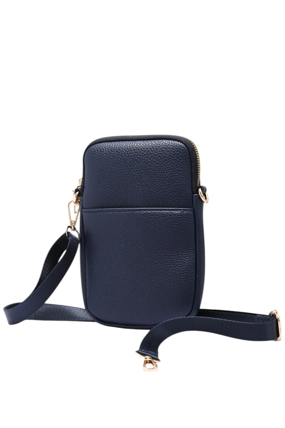 Solid PU Cell Phone Strap Bag