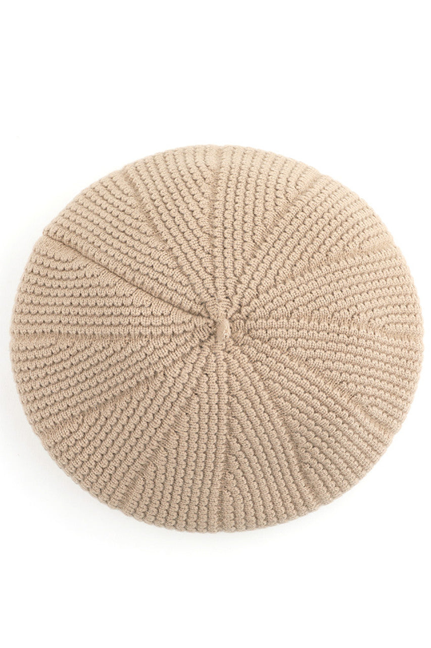 C.C SCALLOPED WAVE PATTERN BERET