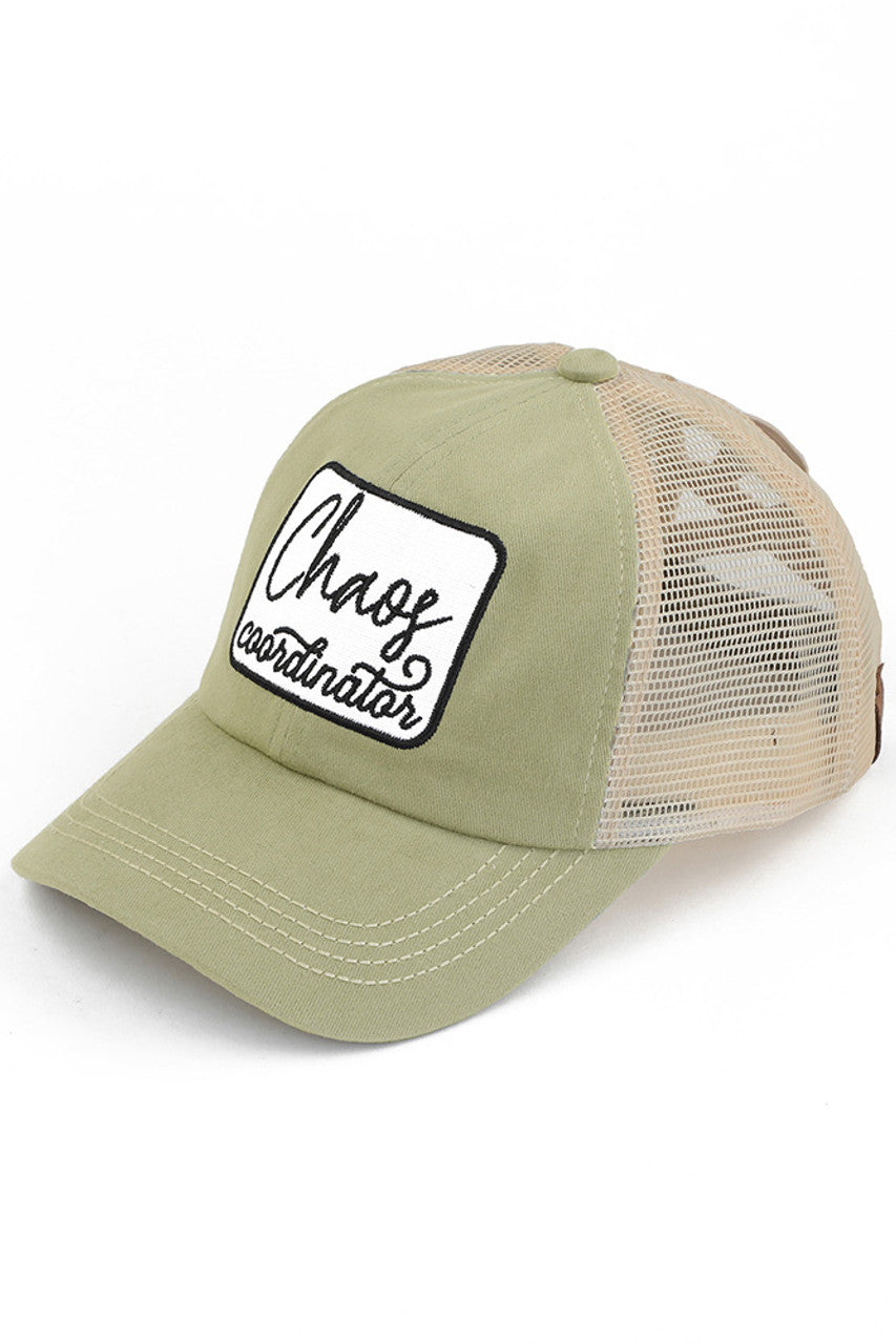 C.C CHAOS COORDINATOR PATCH PONY CAP