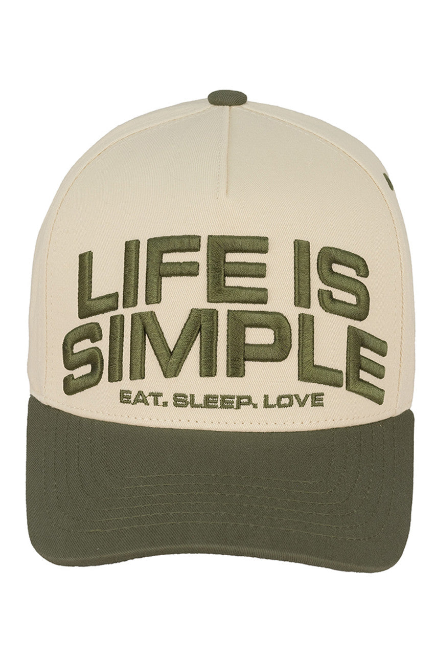 C.C LIFE IS SIMPLE EAT, SLEEP, LOVE Trucker Cap