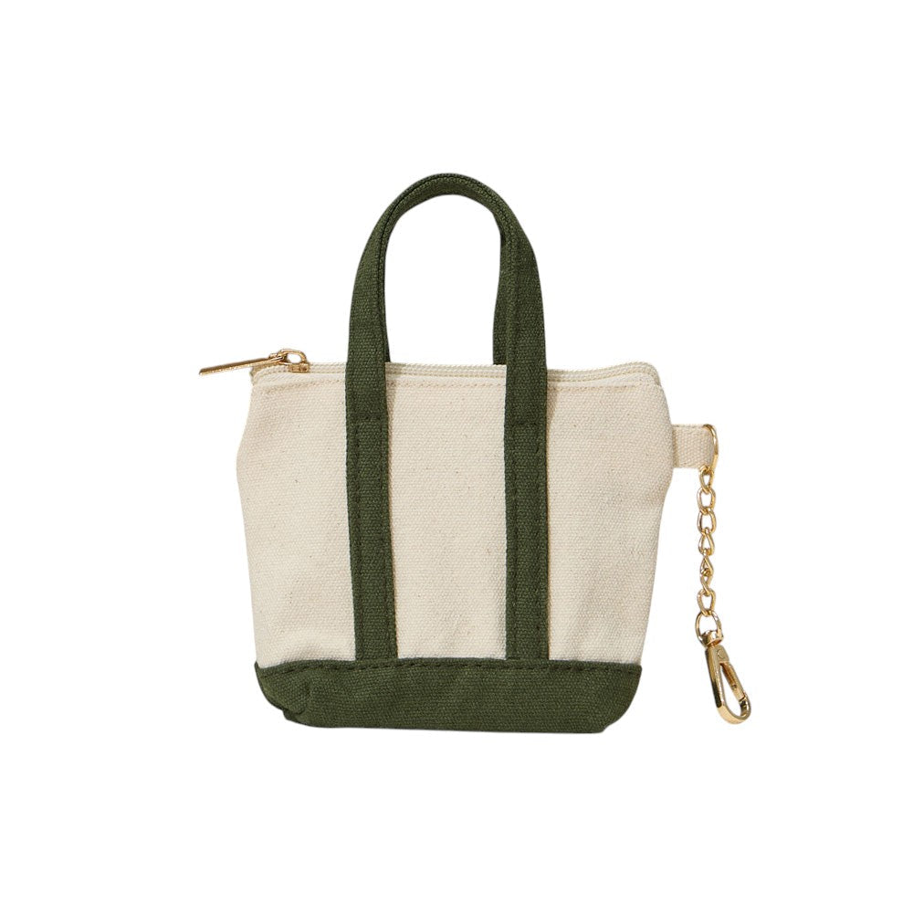 Mini Canvas Pouch Bag / Bag Charm
