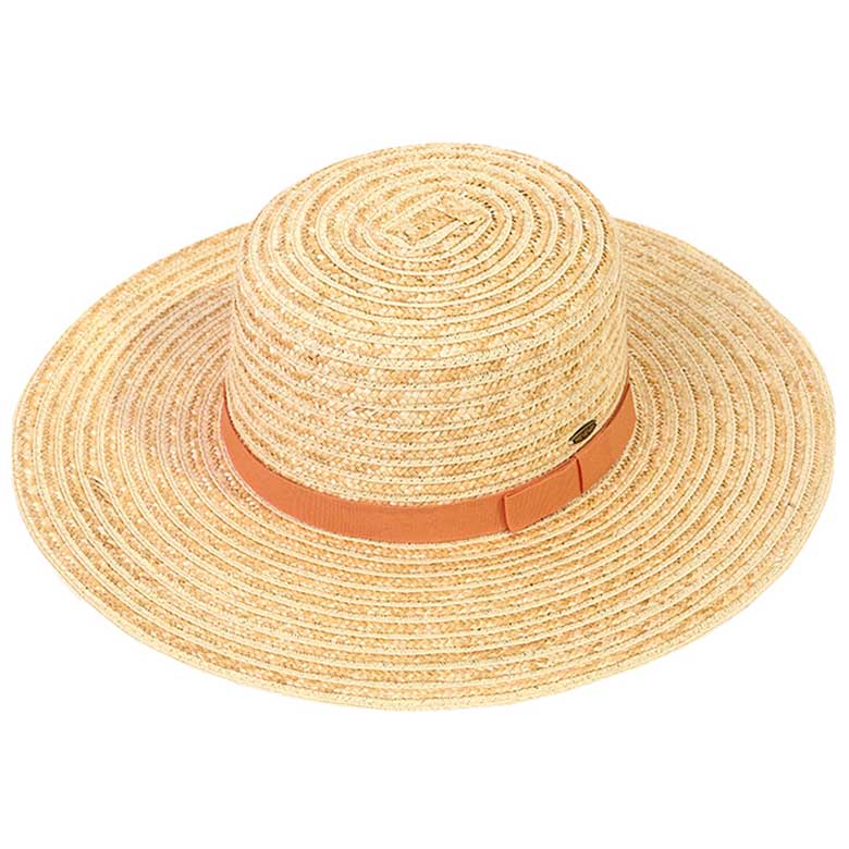 C.C Boater Sunhat with Solid Band