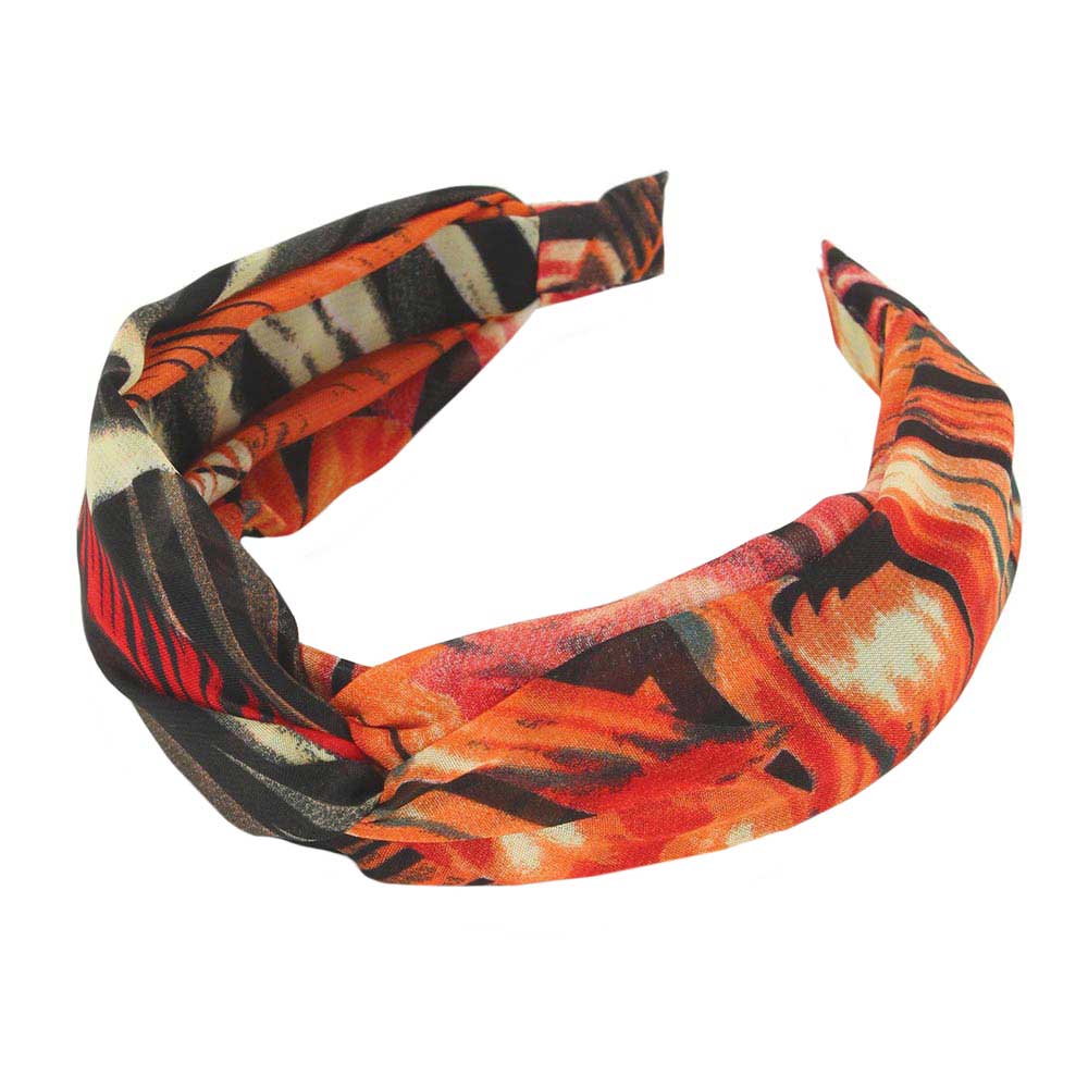 Tropical Leaf Twisted Headband