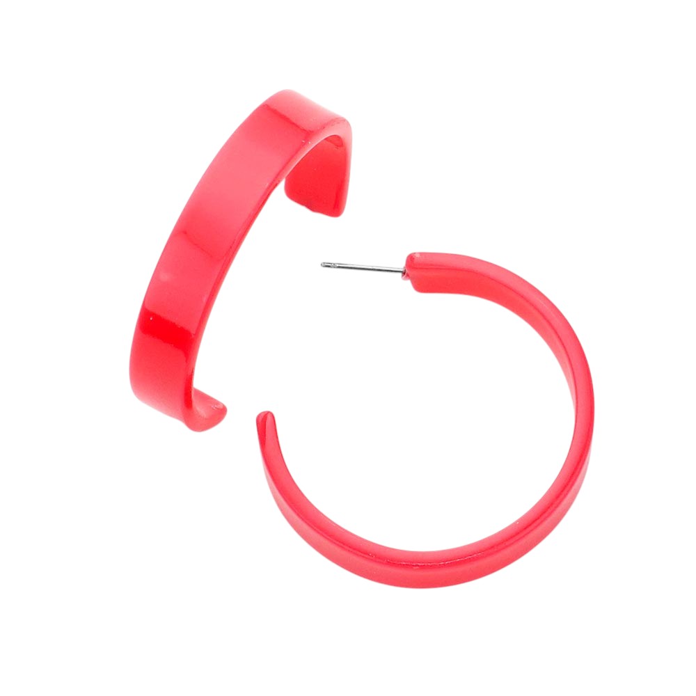 Acetate Hoop Earrings
