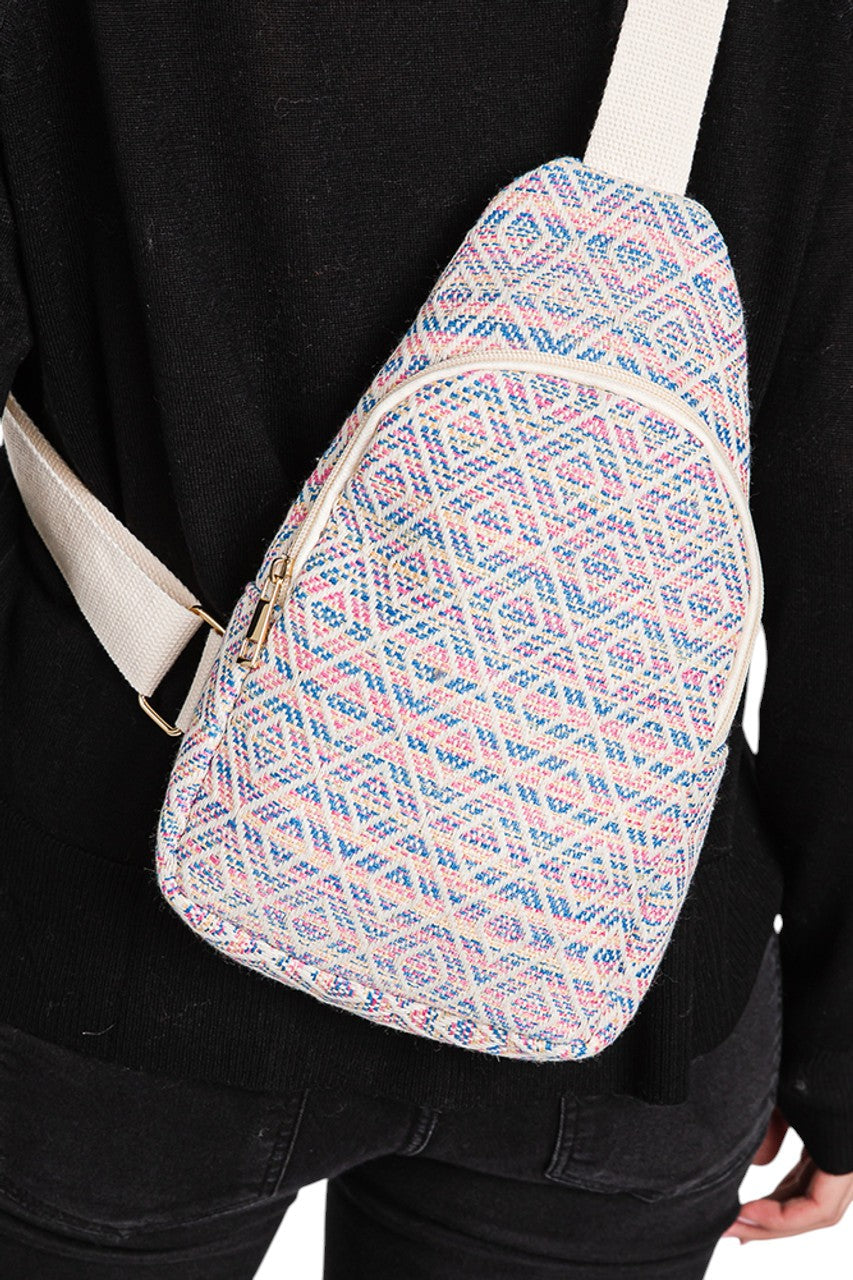 Aztec Pattern Sling Bag