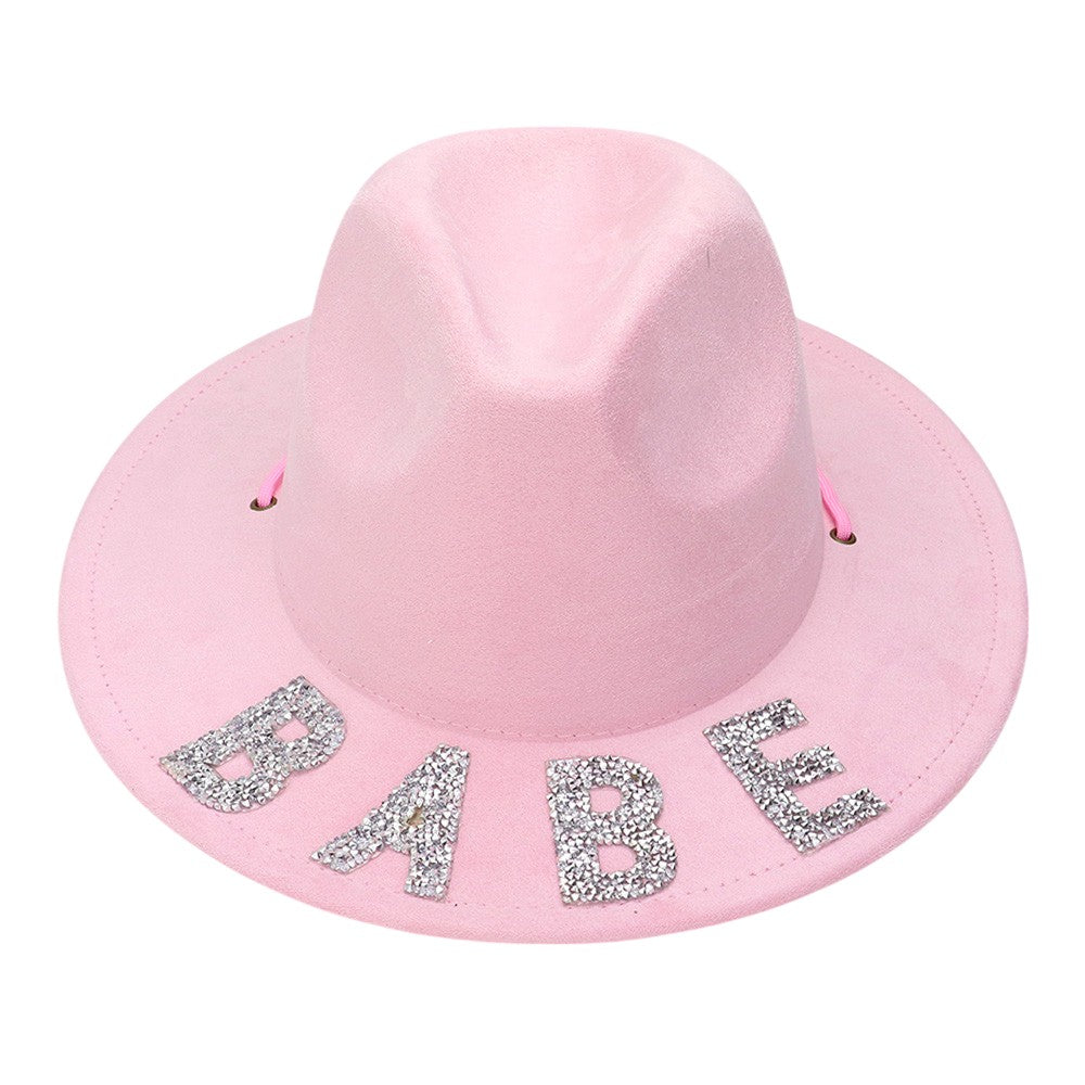 Bling BABE Message Pointed Western Cowboy Hat
