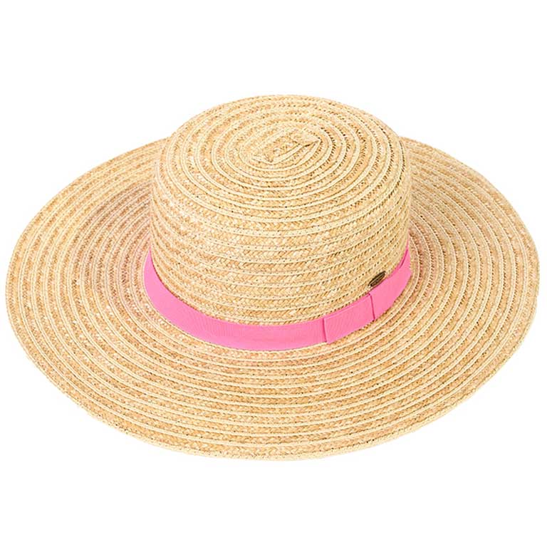 C.C Boater Sunhat with Solid Band
