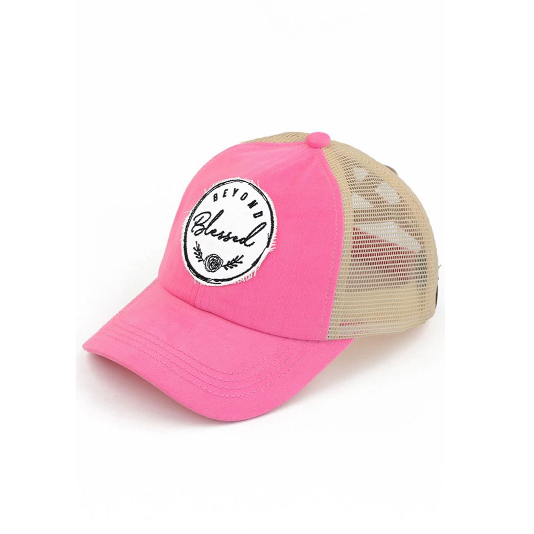 C.C BEYOND BLESSED Patch Criss-Cross Pony Cap