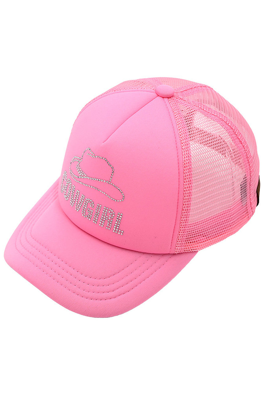 C.C COW GIRL Rhinestone Trucker Cap