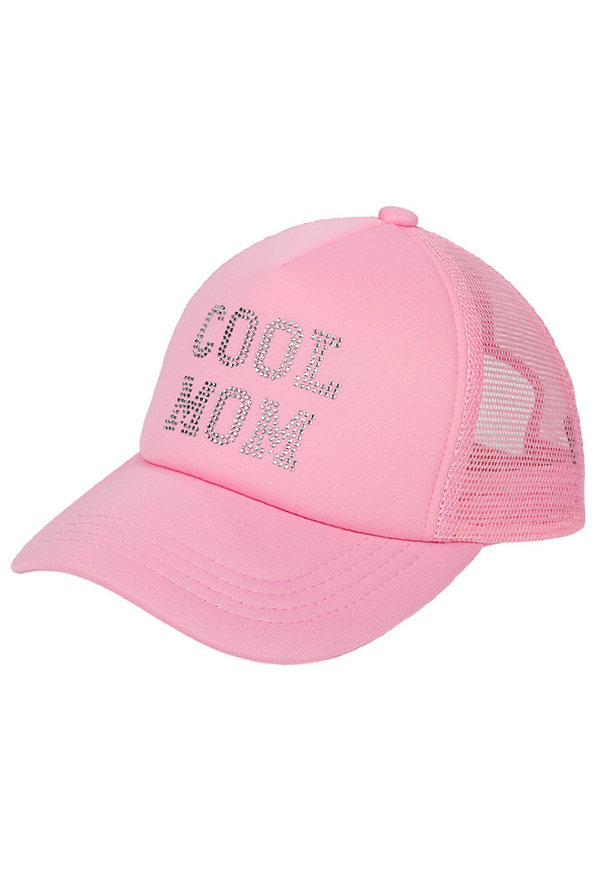 C.C Cool Mom Rhinestones Trucker Cap