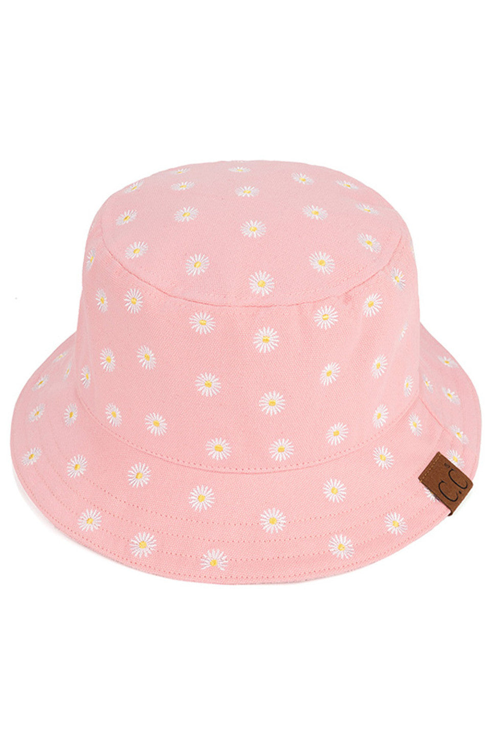 C.C Daisy Embroidered Cotton Canvas Bucket Hat
