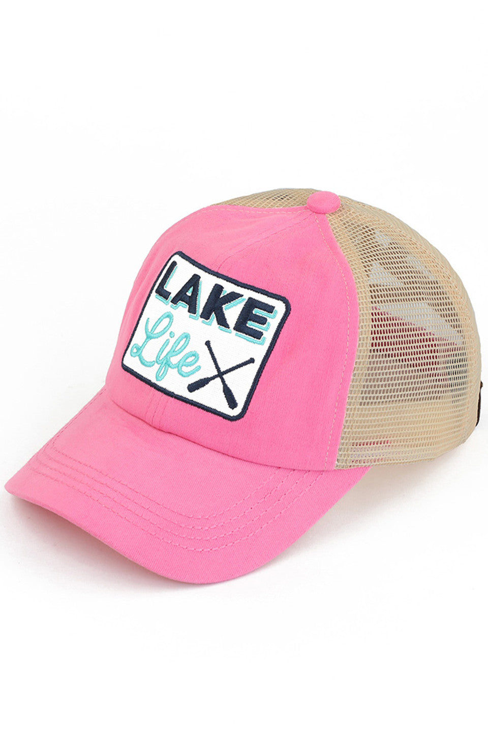 C.C LAKE LIFE Patch Criss-Cross Pony Cap