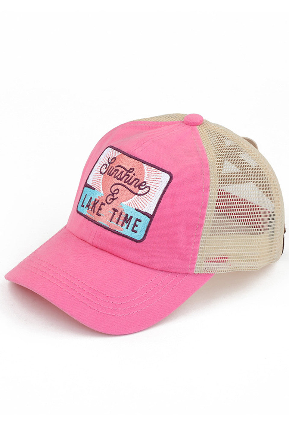 C.C SUNSHINE & LAKE TIME Patch Pony Cap