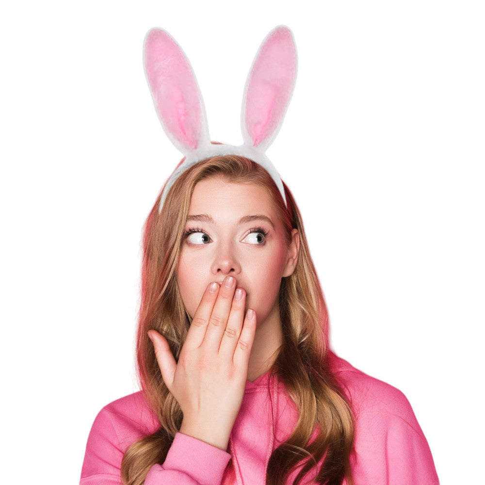 12PCS - Bunny Rabbit Ear Fur Headbands