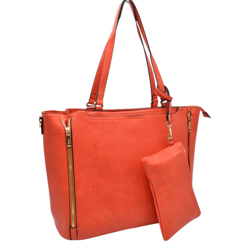 3 in 1 Side Zipper Women's Tote Handbag set