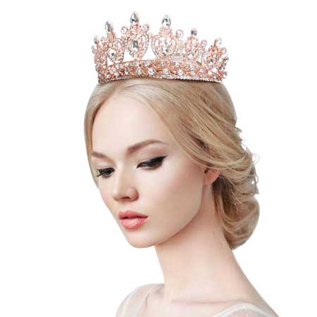 Multi Stone Embellished Queen Tiara