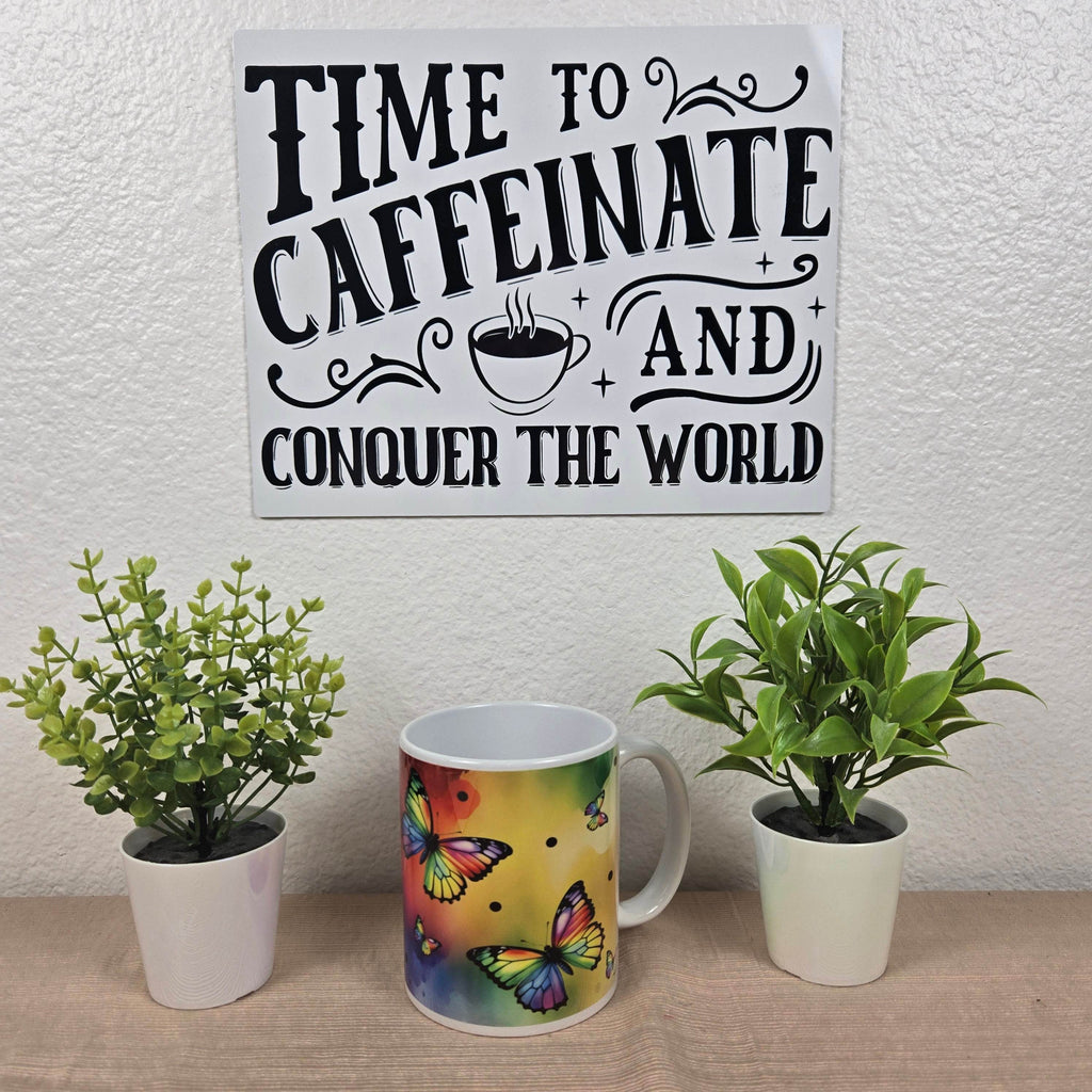 Rainbow Butterfly Coffee Mug