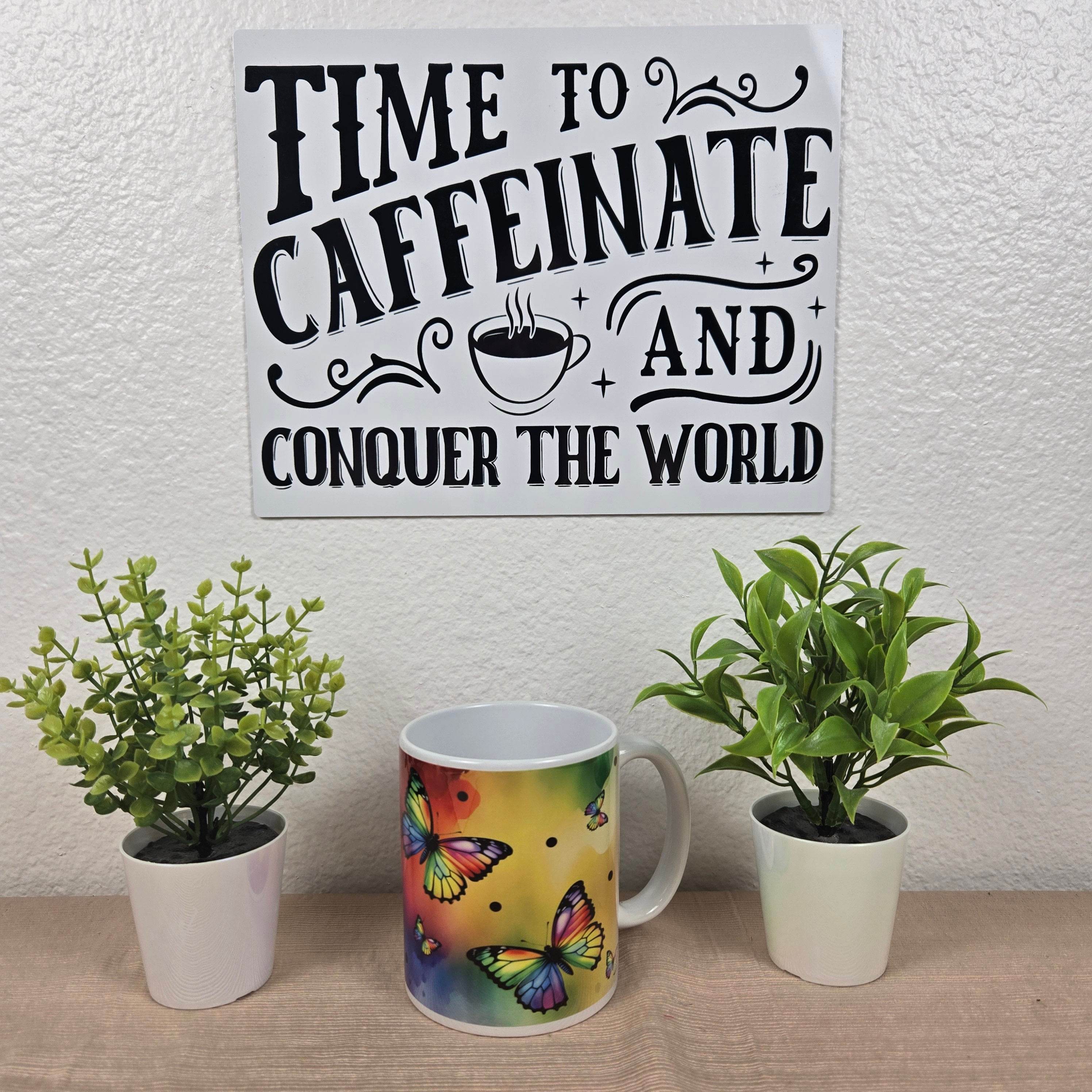 Rainbow Butterfly Coffee Mug