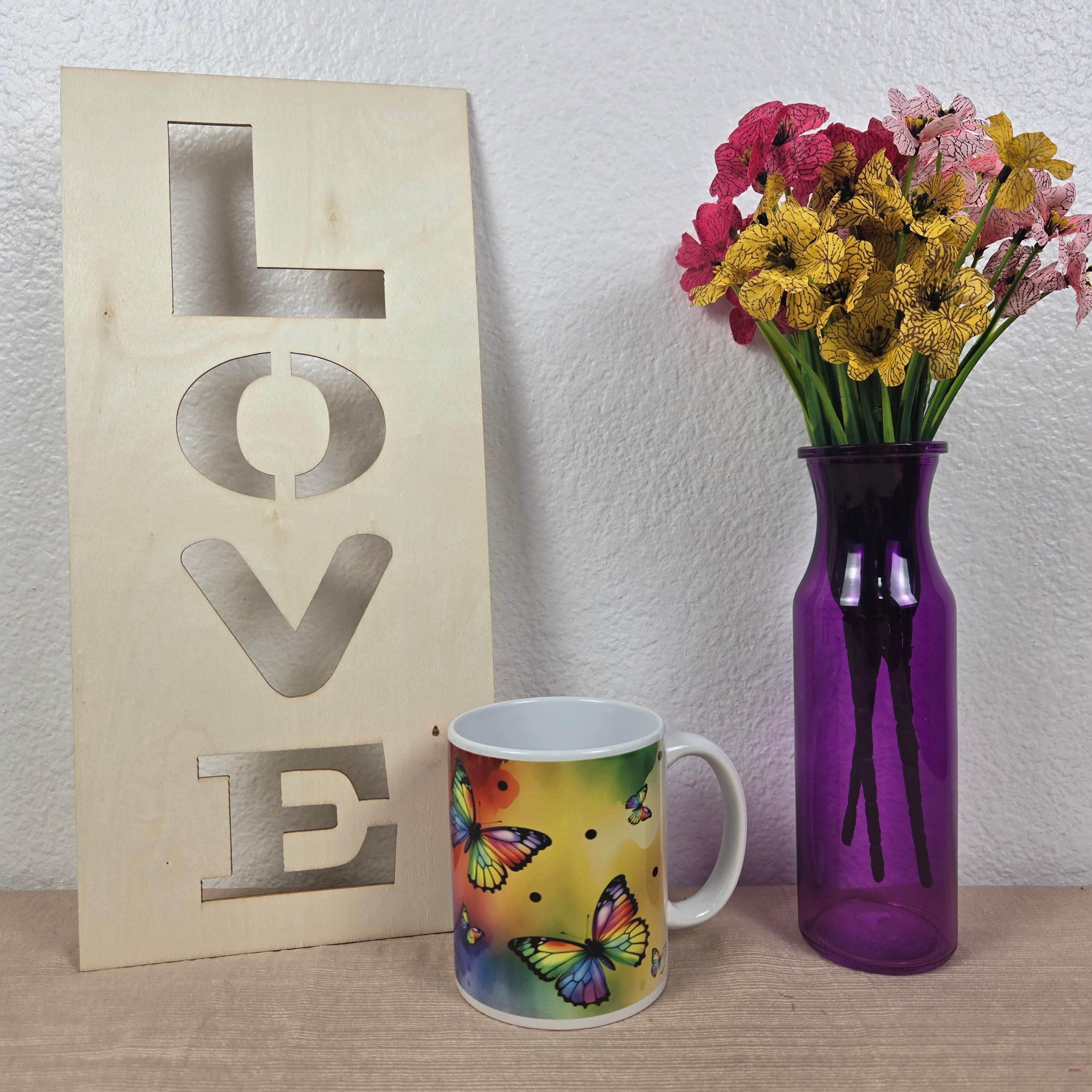 Rainbow Butterfly Coffee Mug