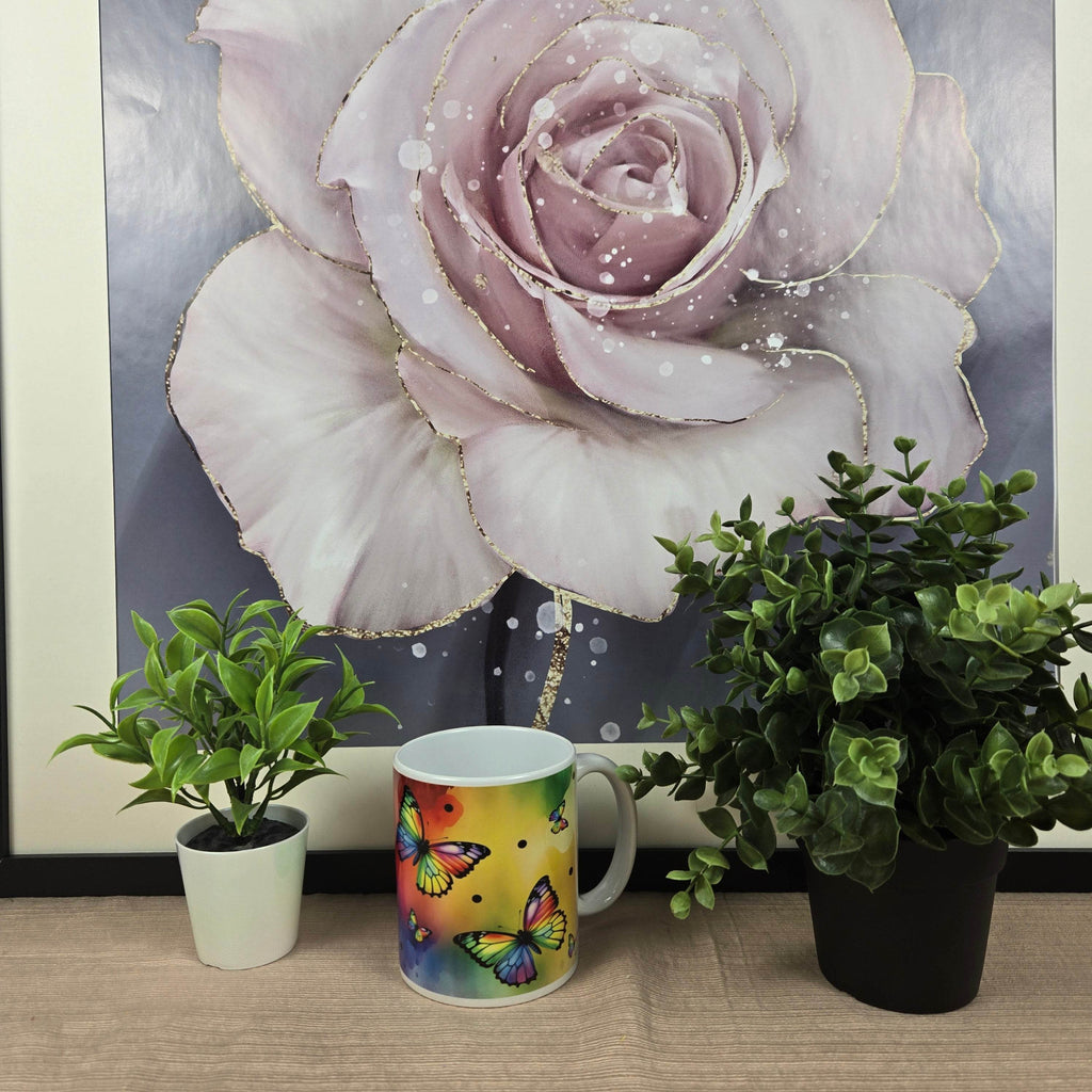 Rainbow Butterfly Coffee Mug