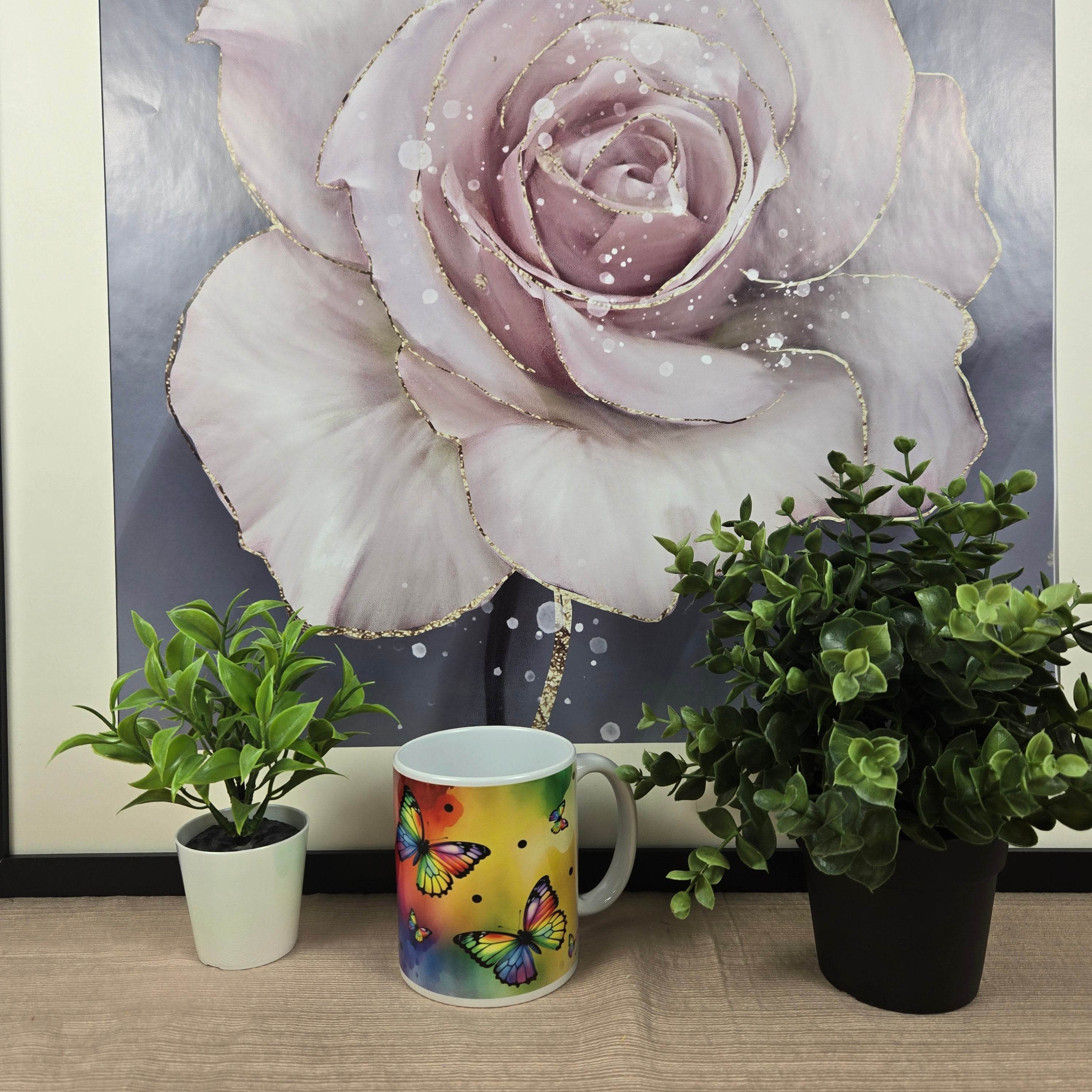 Rainbow Butterfly Coffee Mug