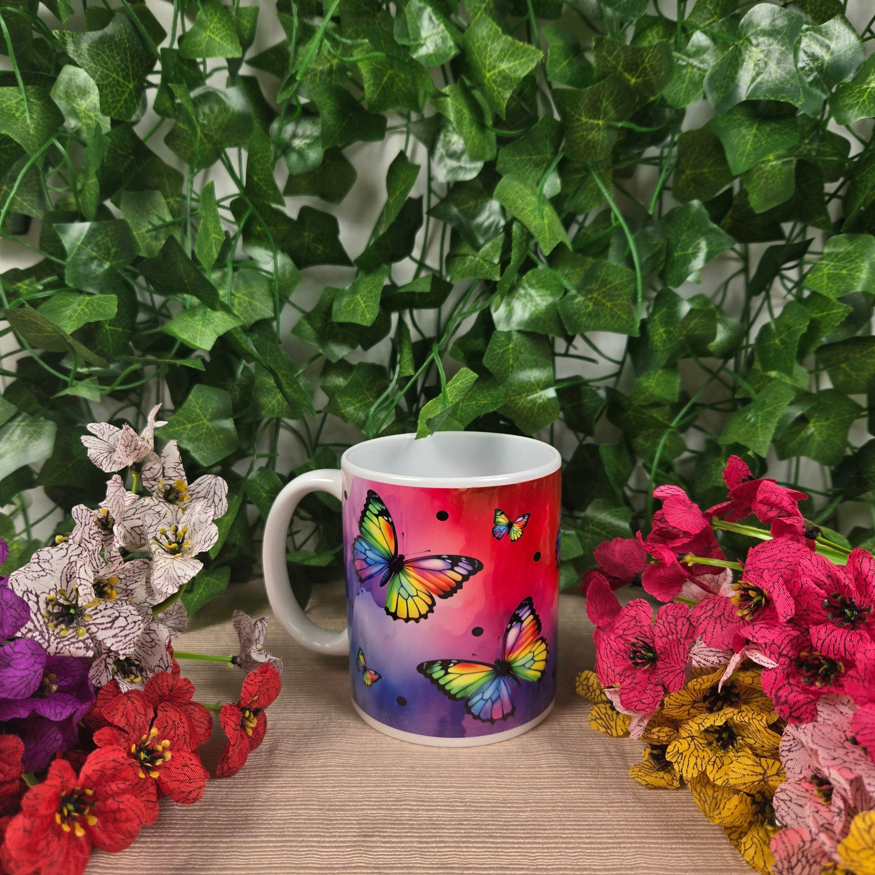Rainbow Butterfly Coffee Mug