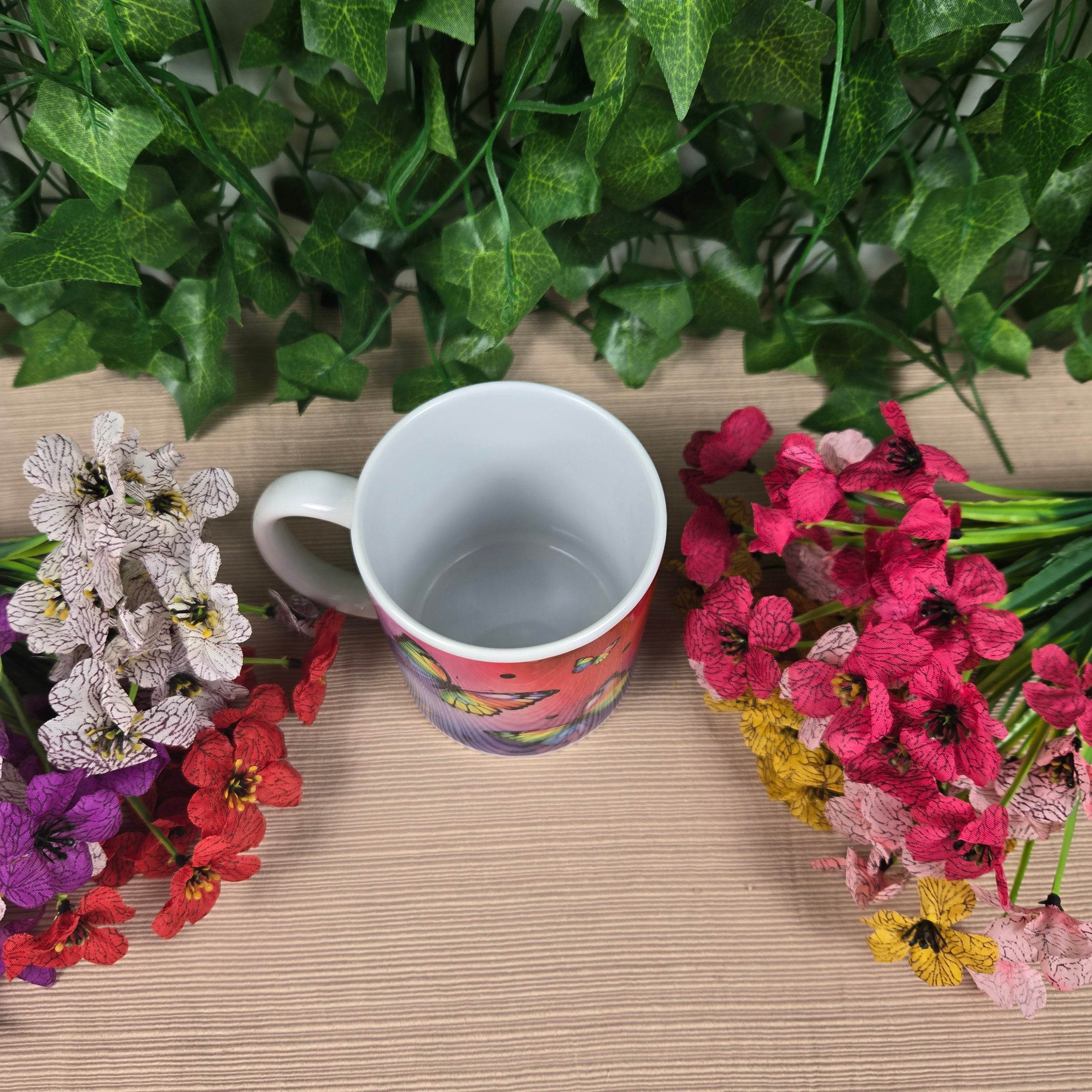 Rainbow Butterfly Coffee Mug