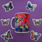 Rainbow Butterfly Coffee Mug