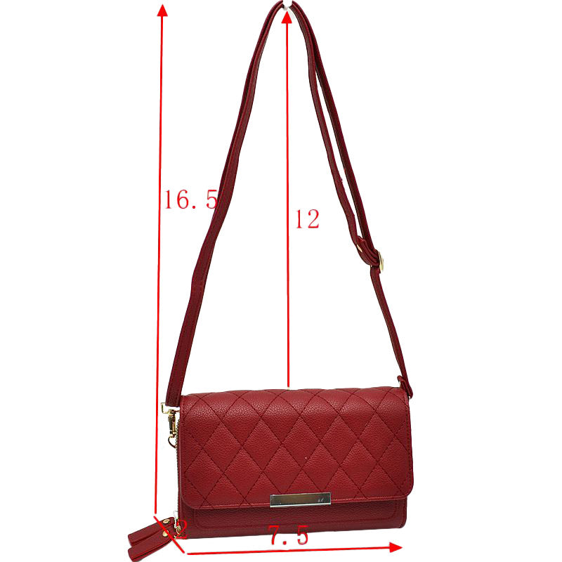 Beautiful Minimalist PU Lather Quilted Flap Bag