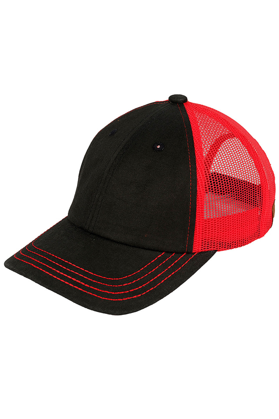C.C Black with Color Mesh Baseball Cap
