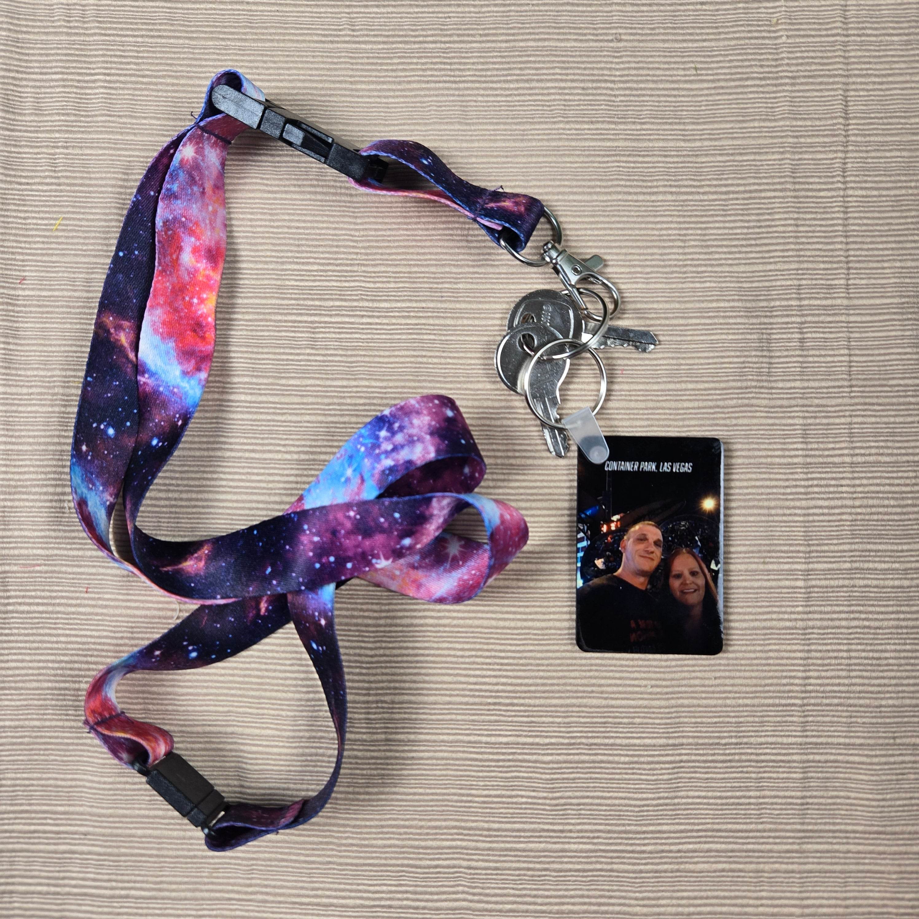 Rectangle Double Sided Personalized Photo and Text Key Chain