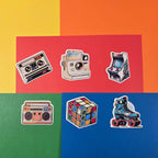 Retro 80's Stickers