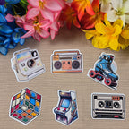 Retro 80's Stickers