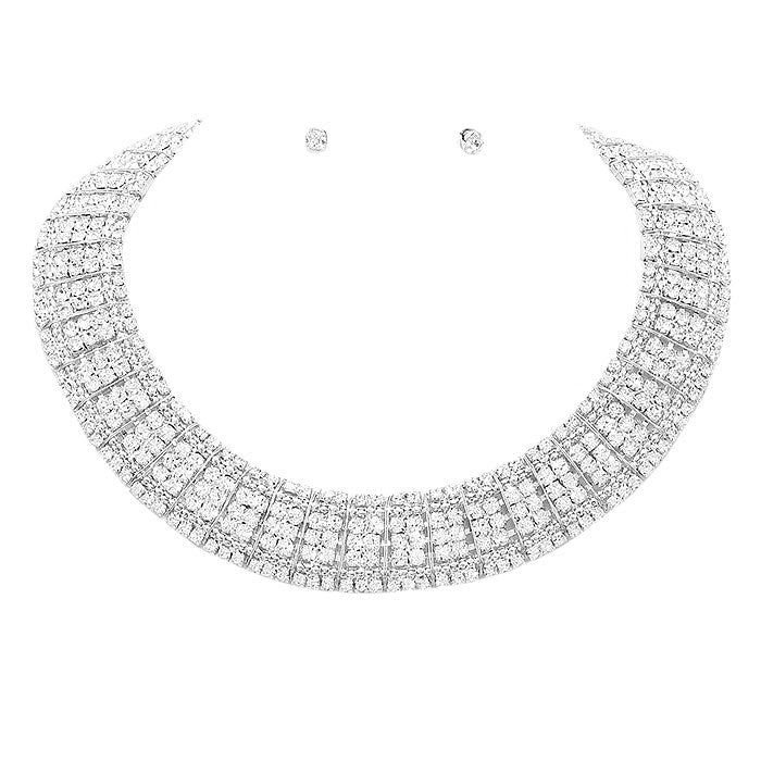 Bubble Stone Armor Collar Necklace