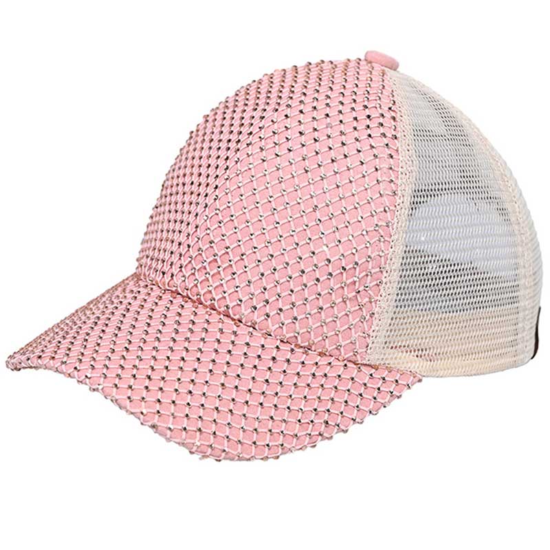 C.C Rhinestone Net Baseball Cap