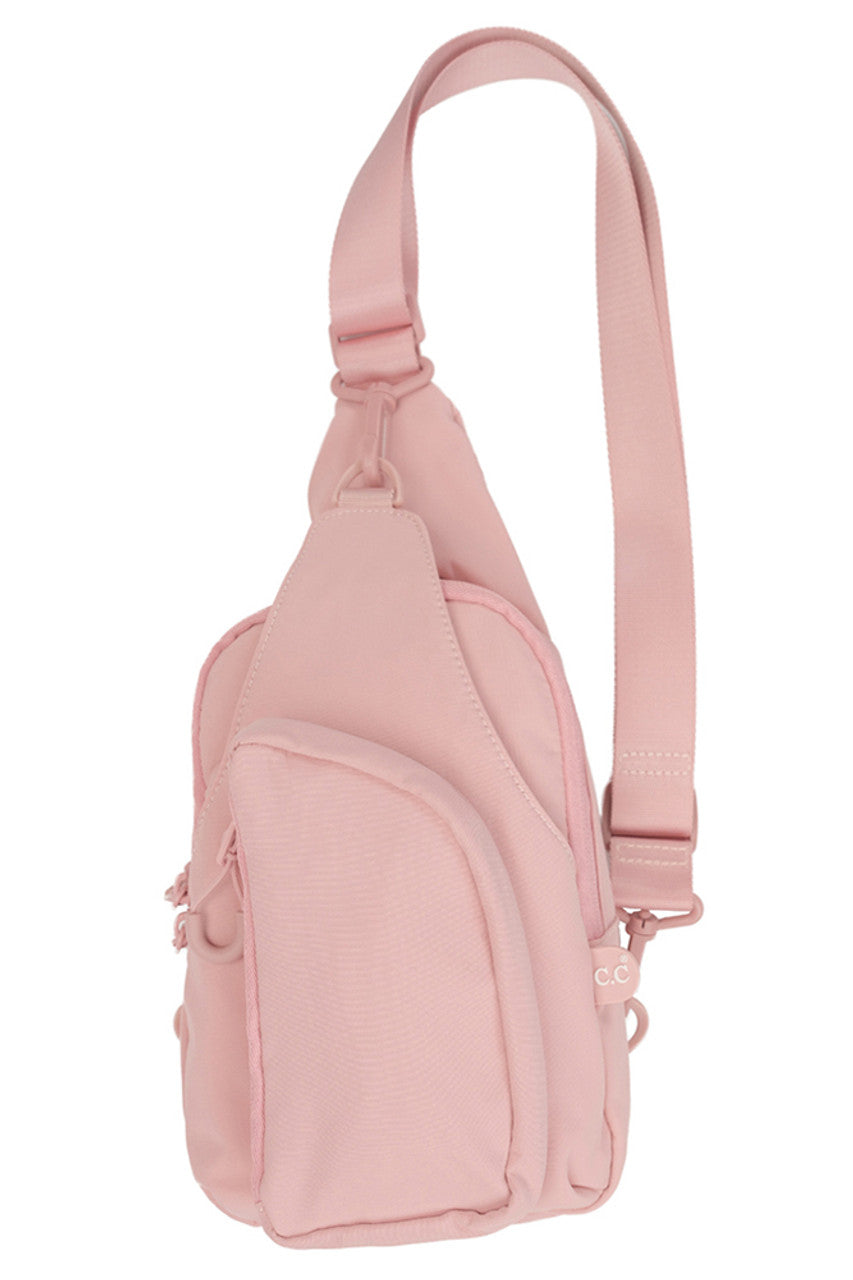 C.C Solid Crossbody Sling Bag