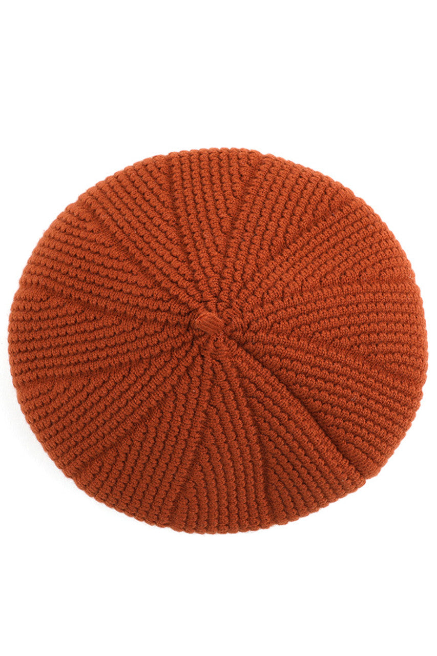 C.C SCALLOPED WAVE PATTERN BERET