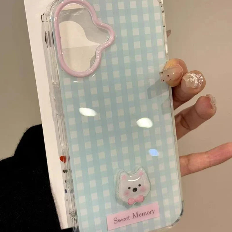 Kawaii Pastel Gingham Samsung Phone Case