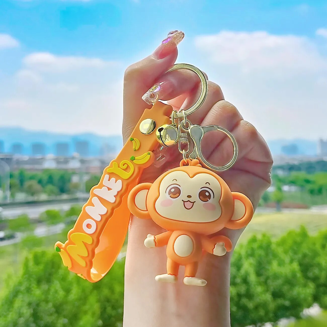 Happy Monkey Keychains