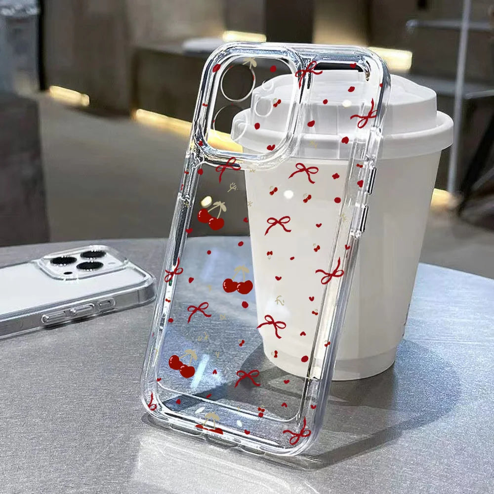 Cute Bow Cherry Phone Case