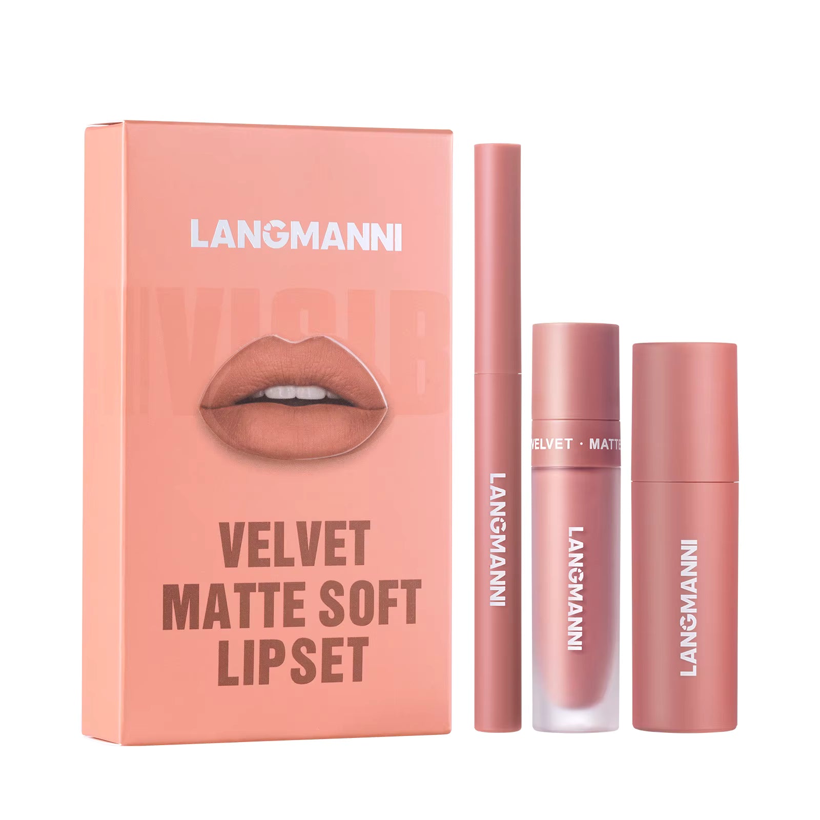 LANGMANNI 3 in 1 Matte Velvet Lip set