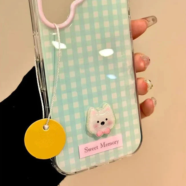 Kawaii Pastel Gingham Samsung Phone Case