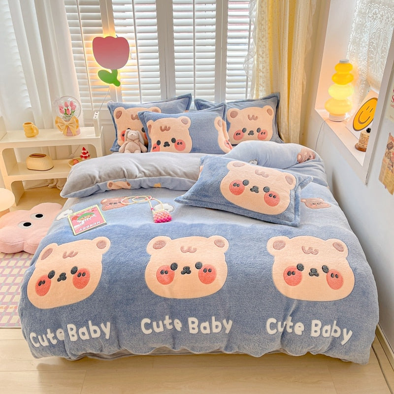 Winter Flannel Duvet Covers